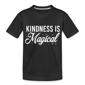 Kindness is magical - Kids' Premium Organic T-Shirt - black - Front