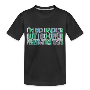 hack the box bday anonymous expect us encrypt - Kinder Premium Bio T-Shirt - Schwarz - Vorne