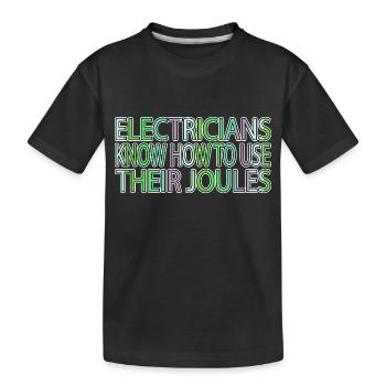 actress devices love electrician clothing birthday - Kinder Premium Bio T-Shirt - Schwarz - Vorne