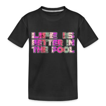 Sport Adult Swim Tshirts Maillot de bain Tshirts Vélo - T-shirt bio Premium Enfant - noir - Devant