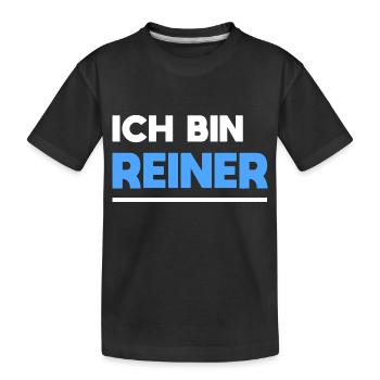 Reiner Name Spruch für stolze Reiner - Kinder Premium Bio T-Shirt - Schwarz - Vorne