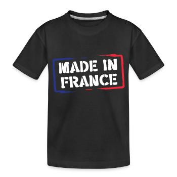 Made in France - T-shirt bio Premium Enfant - noir - Devant