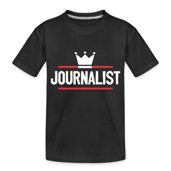 Journalist Beruf - Kinder Premium Bio T-Shirt - Schwarz - Vorne