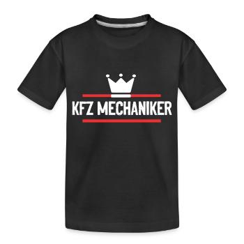 KFZ Mechaniker Beruf - Kinder Premium Bio T-Shirt - Schwarz - Vorne