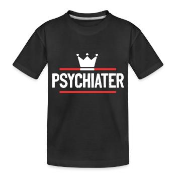 Psychiater Beruf - Kinder Premium Bio T-Shirt - Schwarz - Vorne