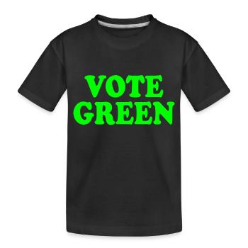 Vote green - Kinder Premium Bio T-Shirt - Schwarz - Vorne