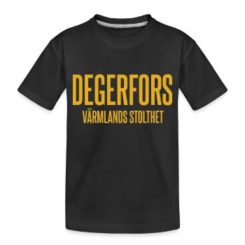 Degerfors - Kids' Premium Organic T-Shirt - black - Front