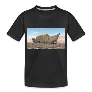 Arche Noah, Bibel, Religion - Kinder Premium Bio T-Shirt - Schwarz - Vorne