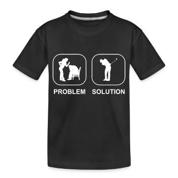 Golf Quote Golf Ball Golfer Golf Club - Kids' Premium Organic T-Shirt - black - Front
