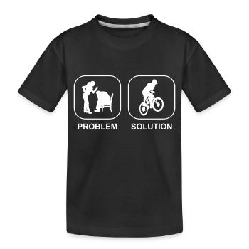 Vélo Vélo Tour à vélo Vélo VTT - T-shirt bio Premium Enfant - noir - Devant