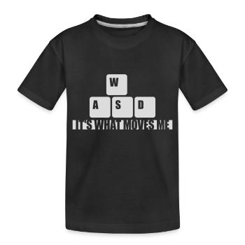 c’est ce qui m’émeut - T-shirt bio Premium Enfant - noir - Devant