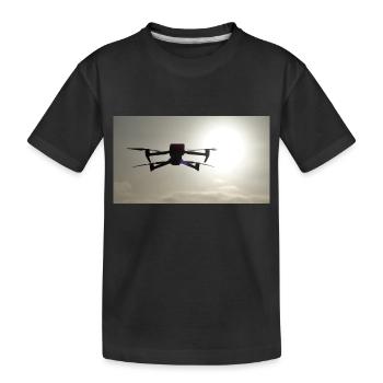 Drohne - LUFTAUFNAHMEN.LIVE - Kinder Premium Bio T-Shirt - Schwarz - Vorne