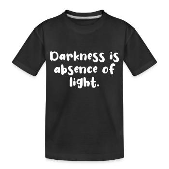 Darkness - Kids' Premium Organic T-Shirt - black - Front