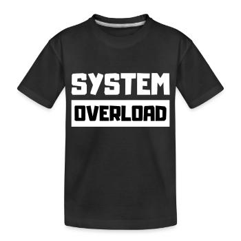 Burnout Informatiker Büro Gamer - Kinder Premium Bio T-Shirt - Schwarz - Vorne