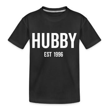 Ehemann Est 1996 - Kinder Premium Bio T-Shirt - Schwarz - Vorne