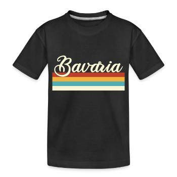 Bavière - Bavière - Allemagne - Rétro - Vintage - T-shirt bio Premium Enfant - noir - Devant
