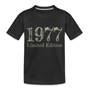 1977 - Kinder Premium Bio T-Shirt - Schwarz - Vorne