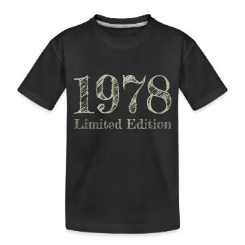 1978 - Kinder Premium Bio T-Shirt - Schwarz - Vorne