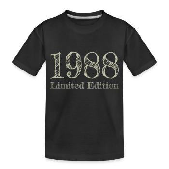 1988 - Kids' Premium Organic T-Shirt - black - Front
