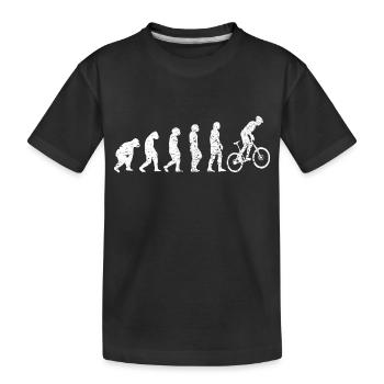 bicycle cycling bicycle tour cycling mountain bike - Kids' Premium Organic T-Shirt - black - Front