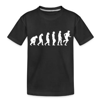 Jogger fit jogging running running cardio training - T-shirt bio Premium Enfant - noir - Devant