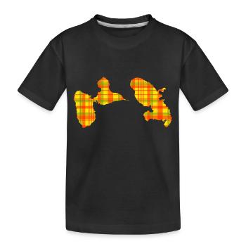 Guadeloupe Martinique - Kinder Premium Bio T-Shirt - Schwarz - Vorne