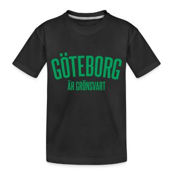 Göteborg est noir verdâtre - T-shirt bio Premium Enfant - noir - Devant