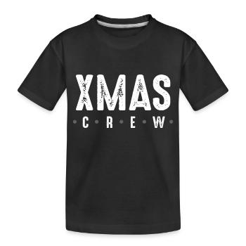 Xmas Crew - Kinder Premium Bio T-Shirt - Schwarz - Vorne