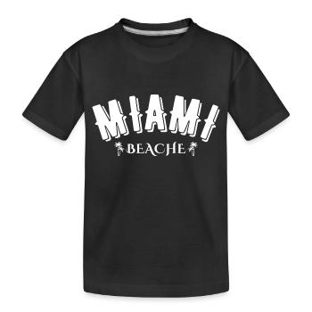 Miami Beach - T-shirt bio Premium Enfant - noir - Devant