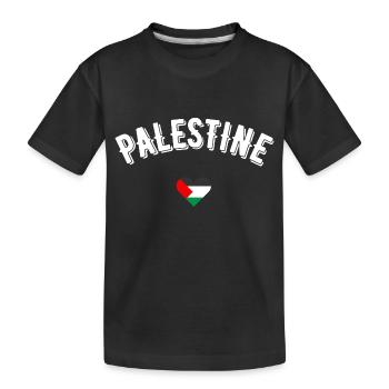 Palästina - Kinder Premium Bio T-Shirt - Schwarz - Vorne