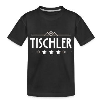 Tischler Beruf - Kinder Premium Bio T-Shirt - Schwarz - Vorne