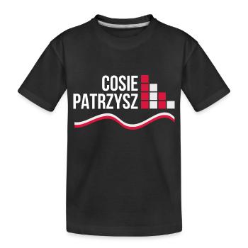Polen Polska polnisch polnischer Spruch Was guckst - Kinder Premium Bio T-Shirt - Schwarz - Vorne