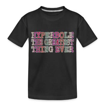 bicycle birthday present quote editor present - Kids' Premium Organic T-Shirt - black - Front