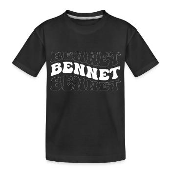 Funny Bennet Groovy 4 Männer Frauen Coole Bennet Krawatte - Kinder Premium Bio T-Shirt - Schwarz - Vorne