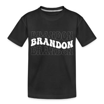 Funny Brandon Groovy 4 Männer Damen Cool Brandon Tie - Kinder Premium Bio T-Shirt - Schwarz - Vorne
