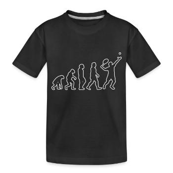 Tennis players Tennis Tennis club Tennis lovers - Kids' Premium Organic T-Shirt - black - Front