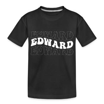 Funny Edward Groovy 4 Men Women Cool Edward Tie - Kids' Premium Organic T-Shirt - black - Front