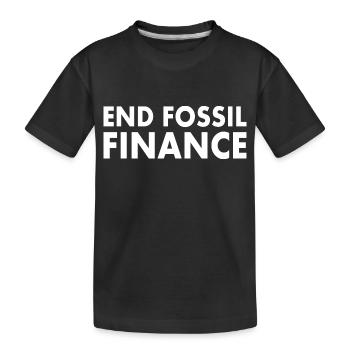 end fossil finance - Kinder Premium Bio T-Shirt - Schwarz - Vorne