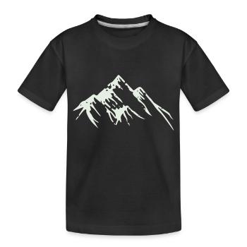 Montagnes 001 - T-shirt bio Premium Enfant - noir - Devant