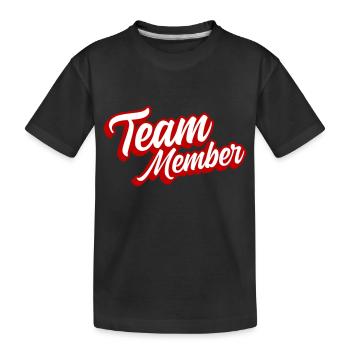 Membres de l’équipe - T-shirt bio Premium Enfant - noir - Devant