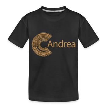 Pour Andrea - T-shirt bio Premium Enfant - noir - Devant
