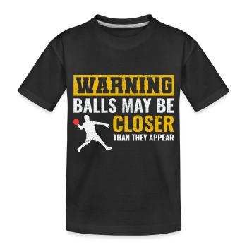 Völkerball Spieler Trainer Team Sport Lustig - Kinder Premium Bio T-Shirt - Schwarz - Vorne