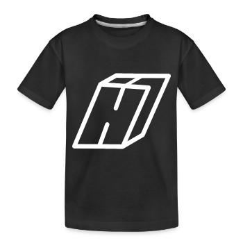 Lettre d’orientation H - T-shirt bio Premium Enfant - noir - Devant
