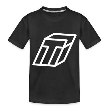 Lettre d’esquisse T - T-shirt bio Premium Enfant - noir - Devant