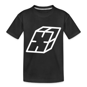 Lettre générale X - T-shirt bio Premium Enfant - noir - Devant