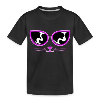 I see you! - Kids' Premium Organic T-Shirt - black - Front