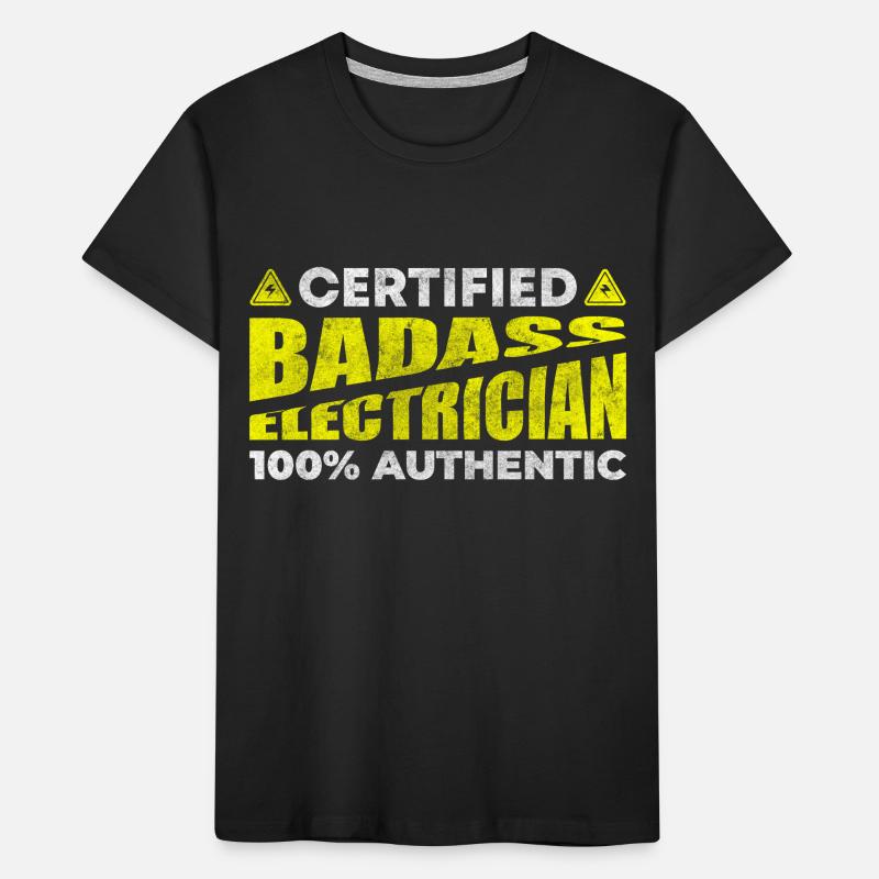 Electronics Technician Profession Voltage High Voltage Kids' Premium Organic T-Shirt