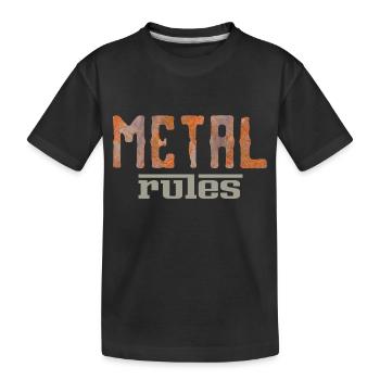Règles relatives aux métaux - T-shirt bio Premium Enfant - noir - Devant