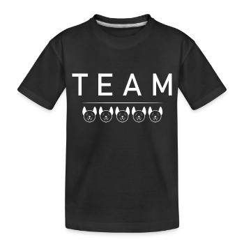 Dog Hund - Kinder Premium Bio T-Shirt - Schwarz - Vorne