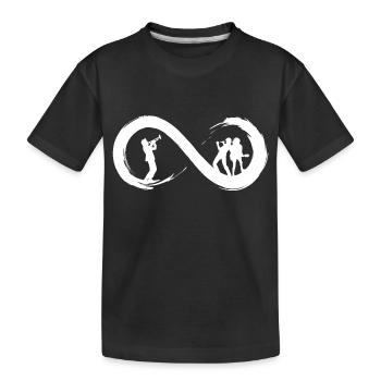 Musique à l'infini - T-shirt bio Premium Enfant - noir - Devant